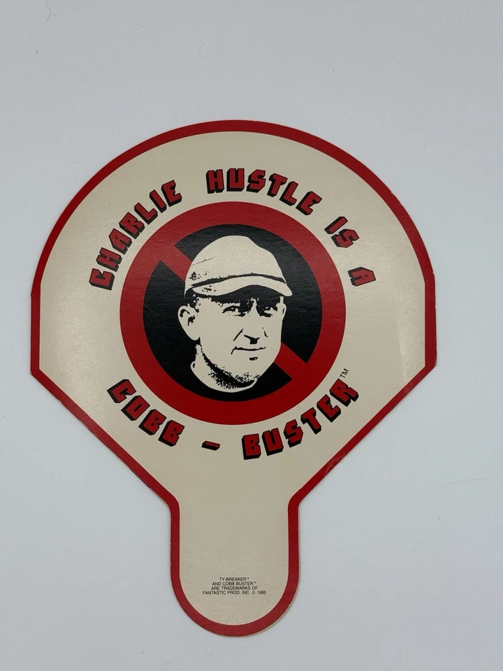 Pete Rose Ty-Breaker 1985 año Charlie Hustle es un Cobb Buster recuerdo Fan Reds Foto 2 de 3