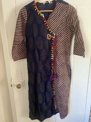 Siyahi Ladies Kurta Style Dress 10/12 Cotton With Embroidery - Image 1 of 4