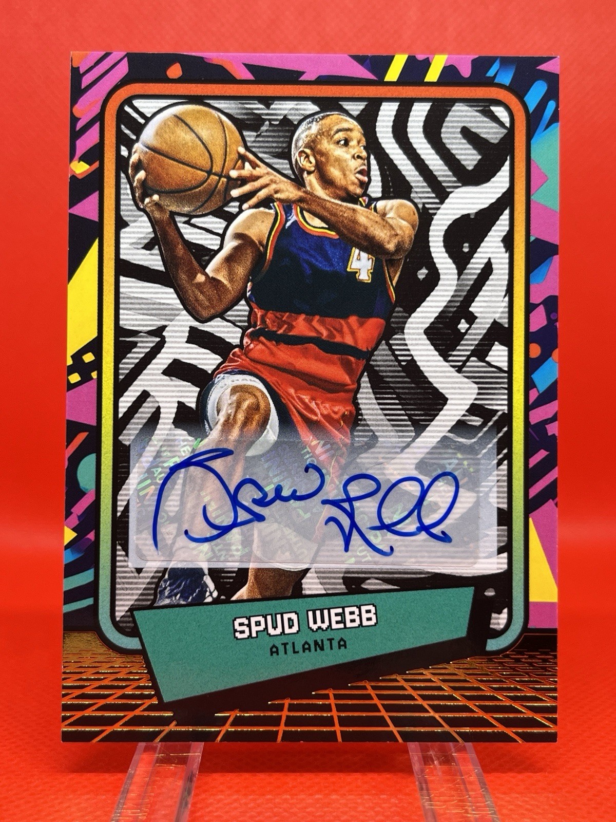 2026 Panini 90s Pop Culture Spud Webb #94 Autograph Insert Atlanta Hawks NBA 🏀