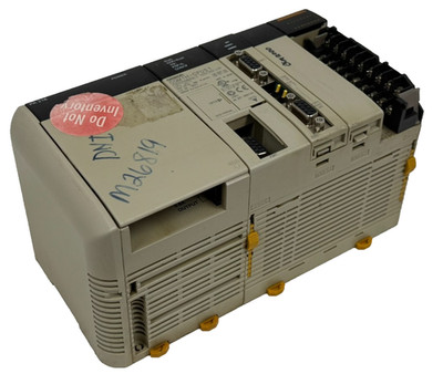 USED OMRON CQM1H-CPU51 CPU W/ CQM1H-SCB41 COMM. MODULE & CQM1-PA216 PS