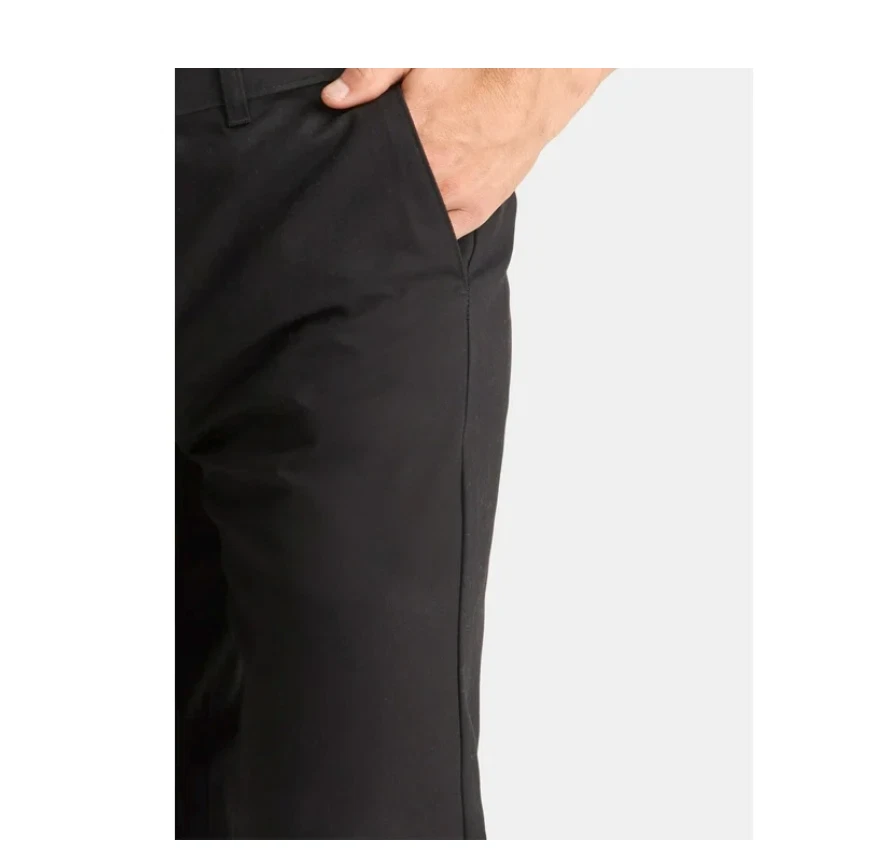 Pantalones caqui George para hombre y hombre grande resistente a las arrugas frente plano 34x30 Foto 4 de 4