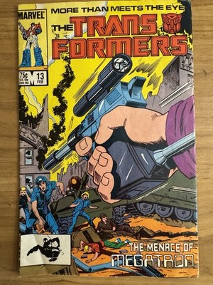 Marvel The Transformers #13 Megatron The Menace of Megatron Copper Age (1985)