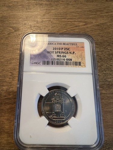 2010 P Hot Springs National Park NGC MS66. Banned Label America The Beautiful! - Picture 2 of 16