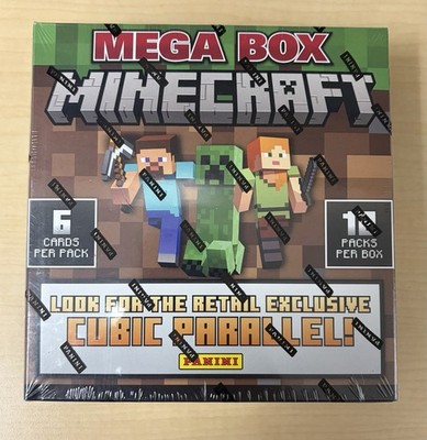 2024 Panini MINECRAFT Trading Cards Factory Sealed Mega Box 12 Packs