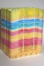 Used 40 Empty Styrofoam Egg Cartons Assorted Colors 12 Count large