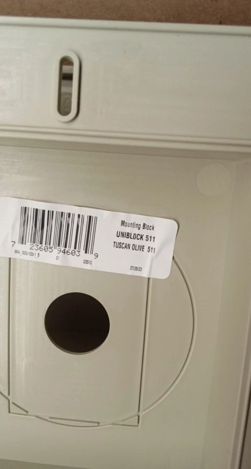 Vinyl Siding Mounting Block Ply Gem UNIBLOCK 511 Tuscan Olive - Image 2 of 3