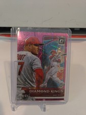 2022 MIKE TROUT #/249 DONRUSS OPTIC DIAMOND KING PINK VELOCITY PARALLEL  14