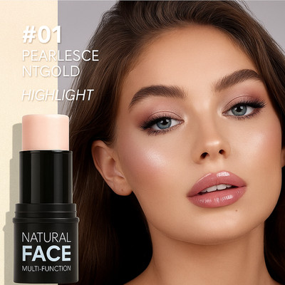 3-in-1 Highlighter Face Glow Concealer Stick Contour Bronzer Rouge Foundation BB