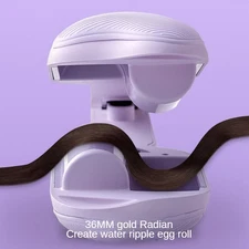 French Egg Roll Wave Curling Iron 32mm Adjustable Temperature Hair Waver Curler