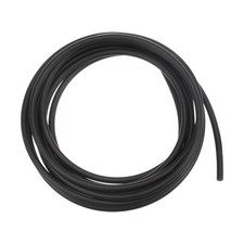 Round Belts 5mm Dia 3 Meters Length Smooth Surface PU Polyurethane, Black