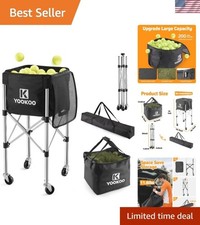 Tennis Ball Hopper with Roll Lock Wheels - Perfect for Coaches Players