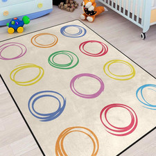Engree Kids Rug Classroom Carpets Playmat Rugs 5X7 Ft Kids Carpet Rubber