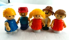 Playskool Lil Playmates Figures People Lot of 5 Vintage Preschool Toys