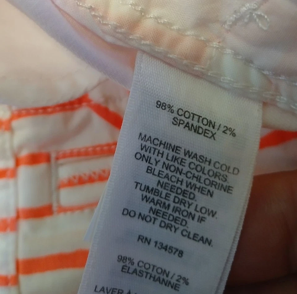 Pantalones cortos a rayas rojas Vineyard Vines Sailing Knots para mujer talla 10 Foto 4 de 4