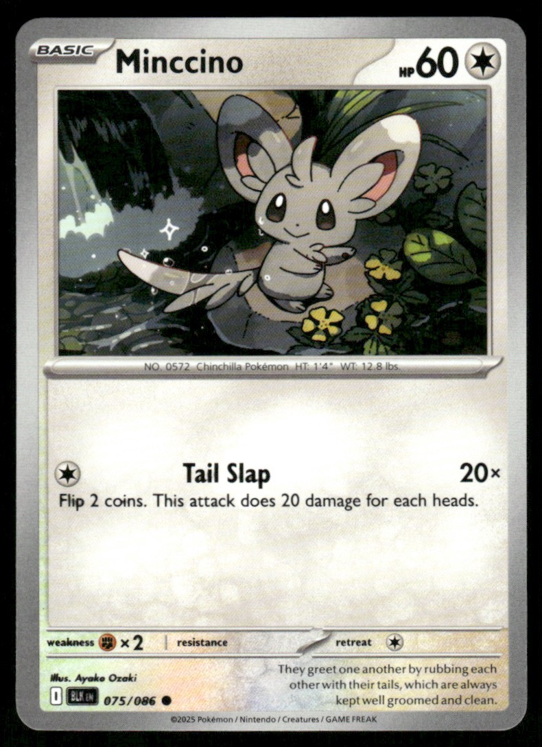 2025 Scarlet & Violet Series - Black Bolt Minccino Common #75