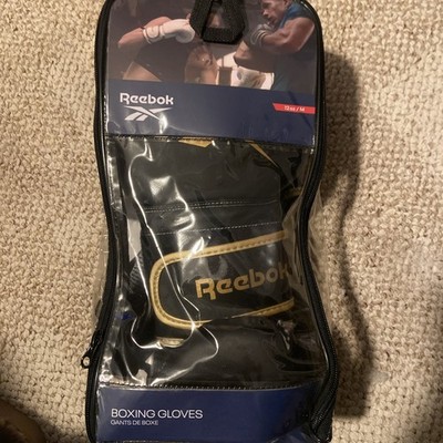 Reebok 12oz  Black Padded Adult Boxing Gloves Punch Sparring MMA Training M