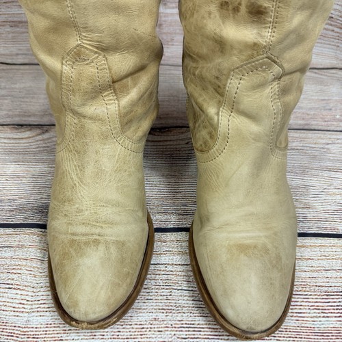 Steve Madden Mantel Leather Knee High Boots 10M Boho Western Coastal Cowgirl - Picture 4 of 16