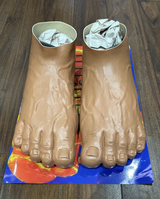 Imran Potato Caveman Slippers AUTHENTIC Nude White Caucasian ONE SIZE FITS ALL
