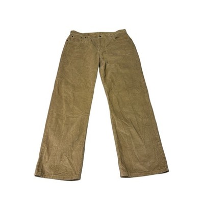 Levi Strauss Co Mens Corduroy Pants Brown W32 L30 Straight Leg Casual