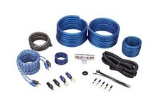 RWK41 4 Gauge Complete Car Amp Wiring Kit with 60A AGU Fuse, 100 Copper RCA