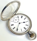 Omega Pocket Watch Silver Antique Hallmarked Vintage
