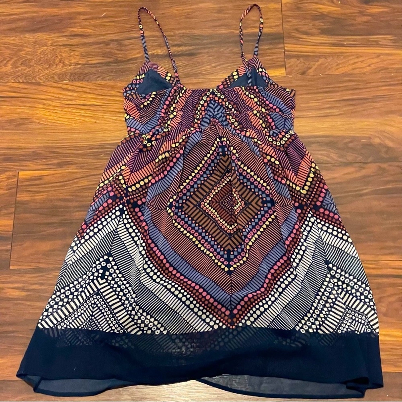 American Eagle Multi-patterned Mini Dress Size 2 … - image 7