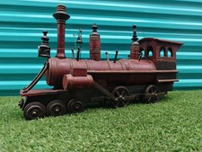   VINTAGE HANDMADE WOODEN TRAIN 25"  