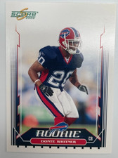 2006 Score Rookie Donte Whitner #433 Rookie RC Buffalo Bills Football Card