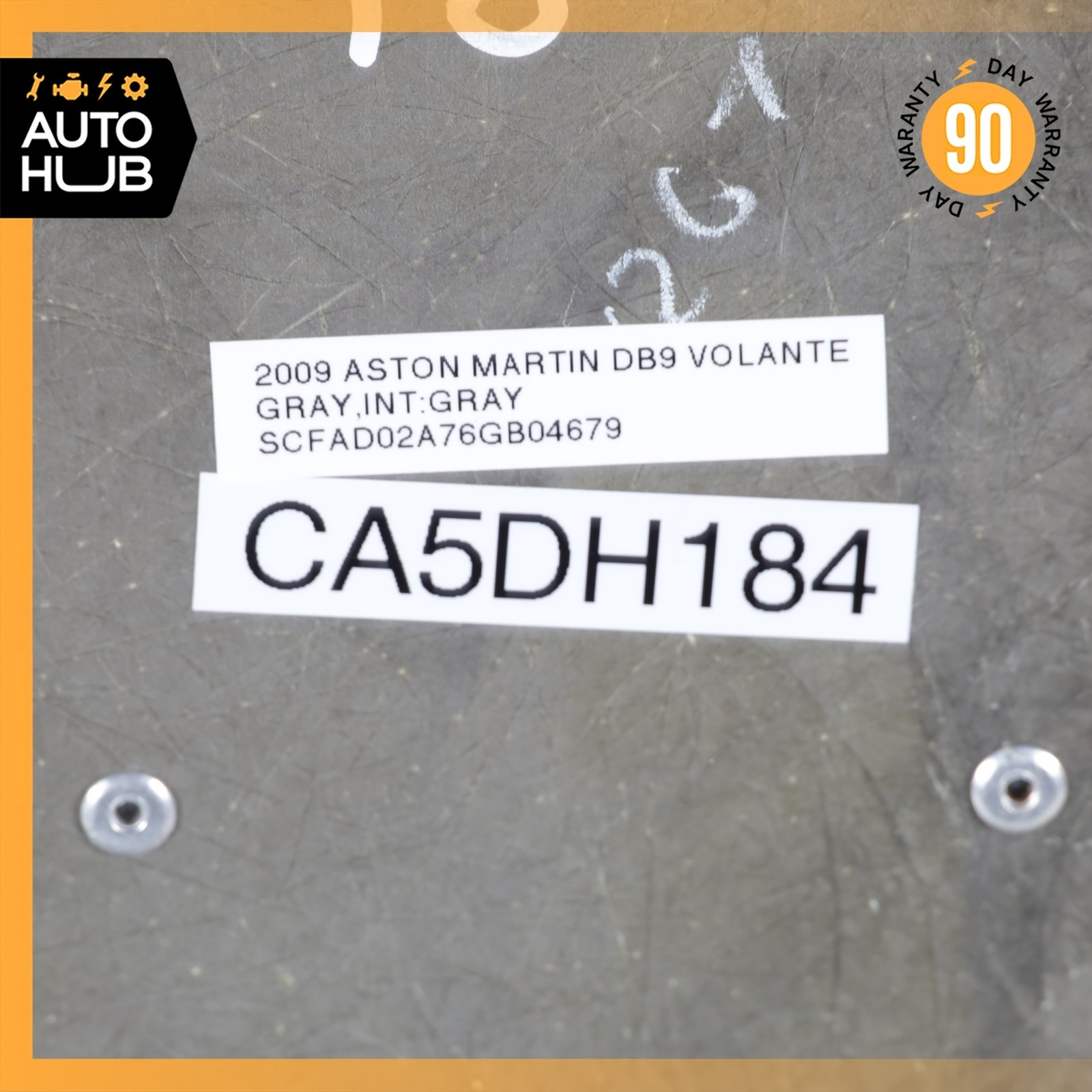 05-12 Aston Martin DB9 Volante Rear Left Driver Side Top Upper Seat Cushion OEM
