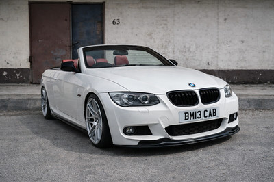 BMW E92 E93 M-Paket Frontspoiler Lippe Facelift LCI 2010-2013 Schwarz