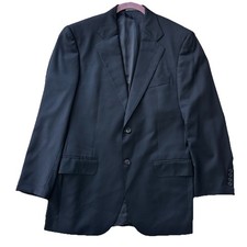 Daniel Cremieux Signature Collection Loro Piana Wool Sport Coat Blazer 38R Black