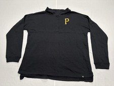 Pittsburgh Pirates MLB  47 Brand Men  s 1/4 Snap Long Sleeve Shirt Size XL