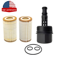 3pcs Oil Filter Housing Cap W Filter For Mercedes-benz W204 W164 W221 C300 R171