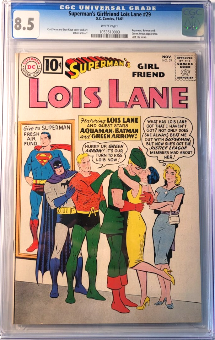 1961 Superman's Girlfriend Lois Lane 29 CGC 8.5 Batman Aquaman