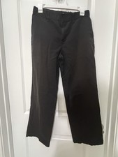 Boys Dickies Straight Leg Adjustable Waist Pants. Black Size 18