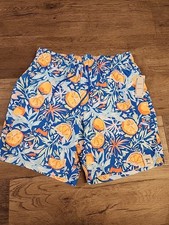 George Men's Swim Trunk Shorts Medium 32-34 Blue Oranges