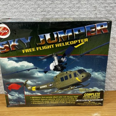 Cox Sky Jumper Powered Engine Free Flight  Helicopter Bell UH-1D Huey Sealed NEW
