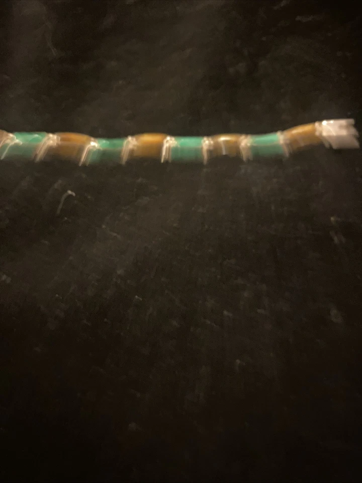 Sterling Silver Malachite And Tiger’s Eye Bracelet - Image 2 of 4