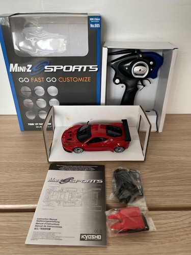 Very Rare Kyosho MINI-Z Racer Ferrari 458 Italia GT2 Body& sports ready Set F/S - Picture 11 of 22