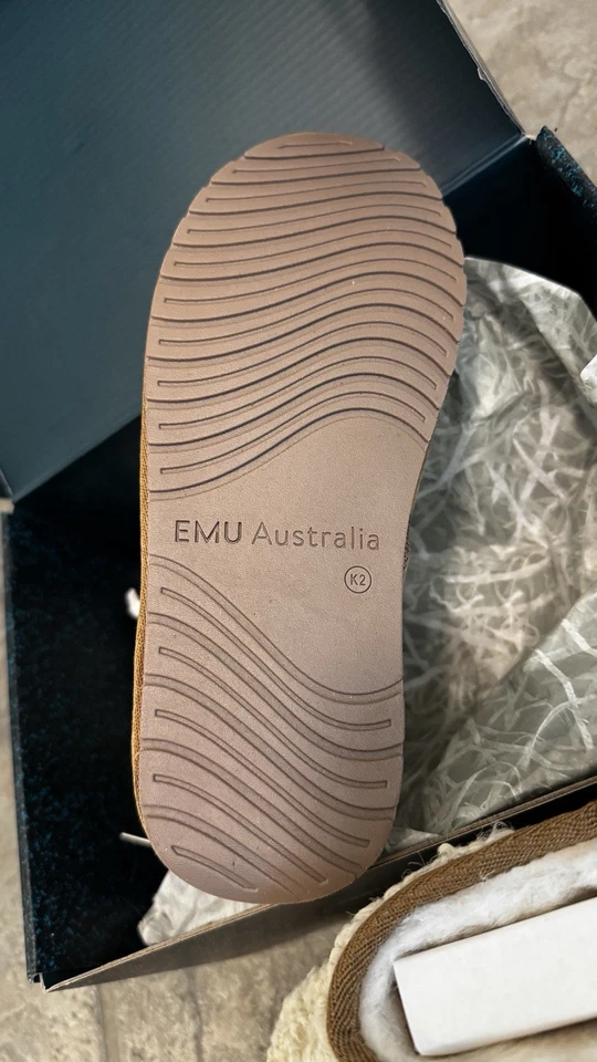 EMU Australia Niños Botas K2 - Botas de Invierno Forradas de Lana - Marrón - ¡Nuevas en Caja! Foto 4 de 4
