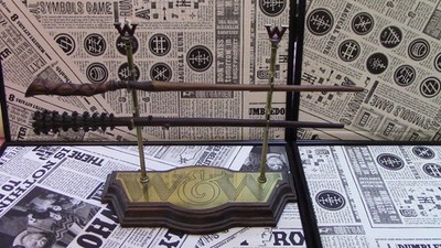 Rare Harry Potter Noble Collection Original S07 Fred & George Zauberstab Display WWW