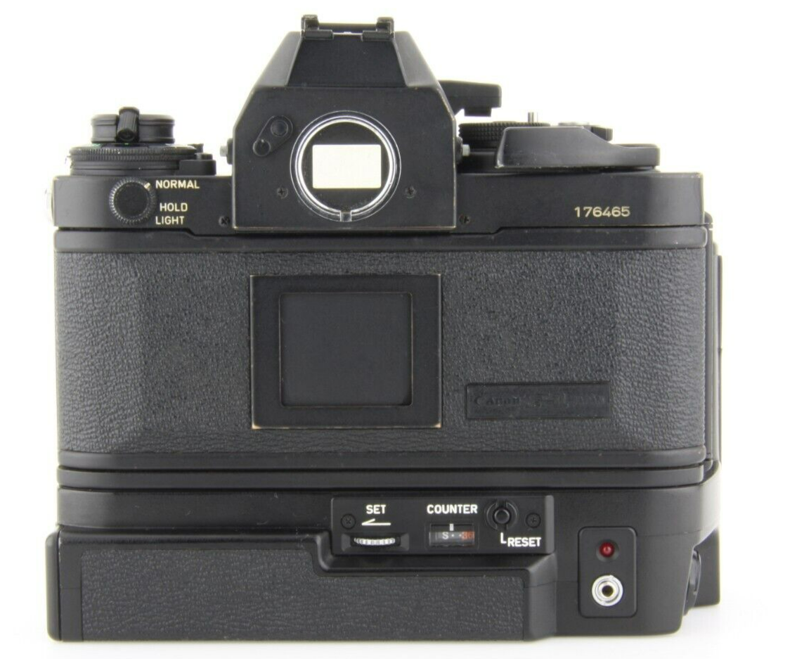 Exc+5 w/Winder] Canon NEW F-1 SLR AE Finder New FD NFD 50mm