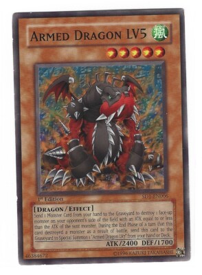 遊戯王OCG デュエルモンスターズ Armed Dragon LV5 1st Edition Yugioh - Armed Dragon LV5 - 1st Edition Card | eBay