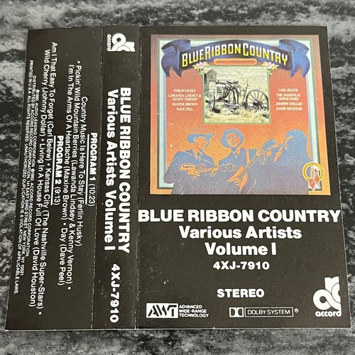 Blue Ribbon Country Volume 1 - Various Artists Audio Cassette Tape Compilation - Picture 3 of 3