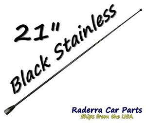 13/" Black Stainless AM FM Antenna Mast FITS 2010-2019 Dodge Ram Truck 4500