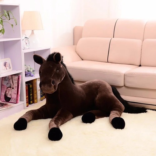 1PC Animal 70x40cm Horse Plush Toy Prone Horse Doll for Birthday Boys Gift Gift - Picture 20 of 27