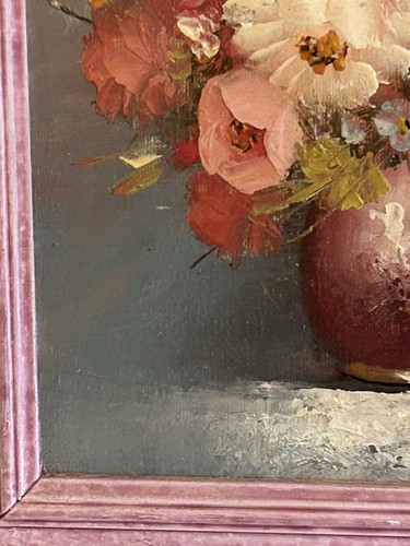 Huile Sur Toile Nature Morte Signe Stemple - Foto 13 di 21