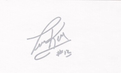 Tim Kerr Rangers Auto Signed 3x5 Index Card Free Shipping! | eBay