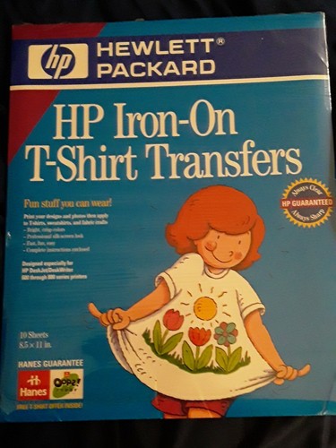 Unopened Hp iron-on t-shirt transfers 