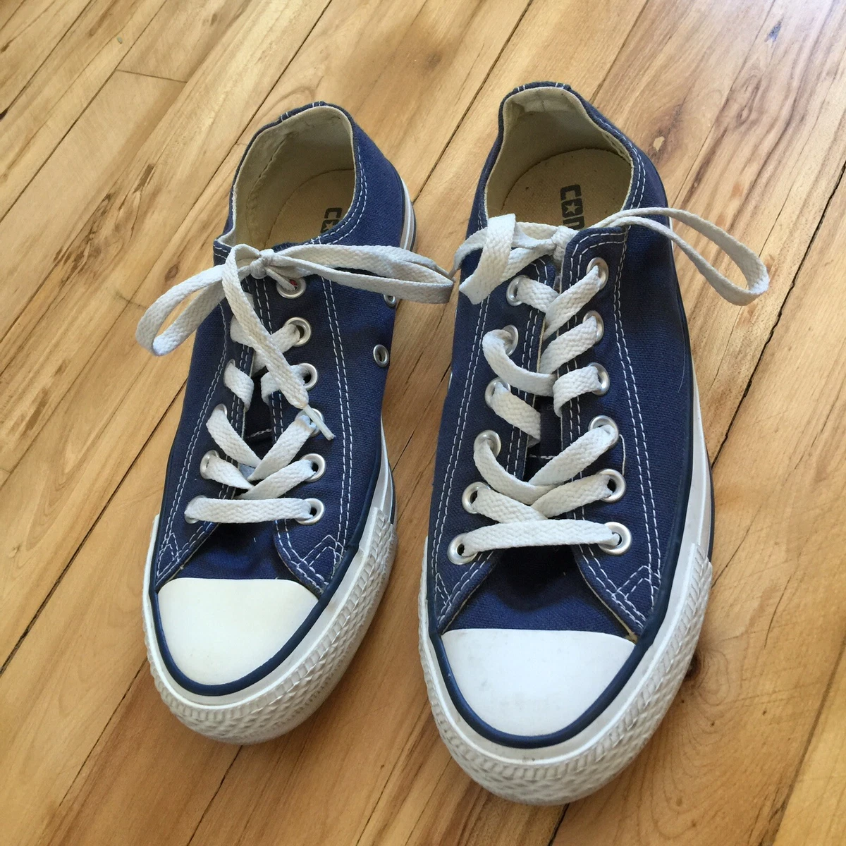 Vintage Converse Star Low Tops Womens Shoes UK 4.5 U.S. 6.5 Blue F49 | eBay